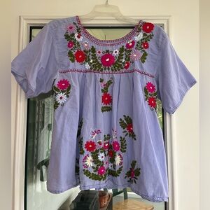 Embroidered Mexican Blouse by Siren